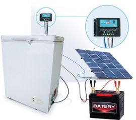 150W Solar Panel with battery and control panel
